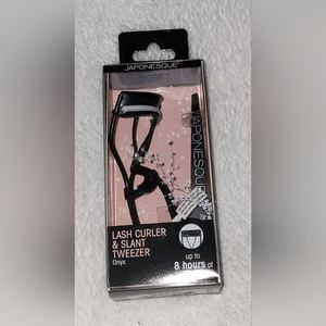 Japonesque Lash Curler & Slant Tweezer Black